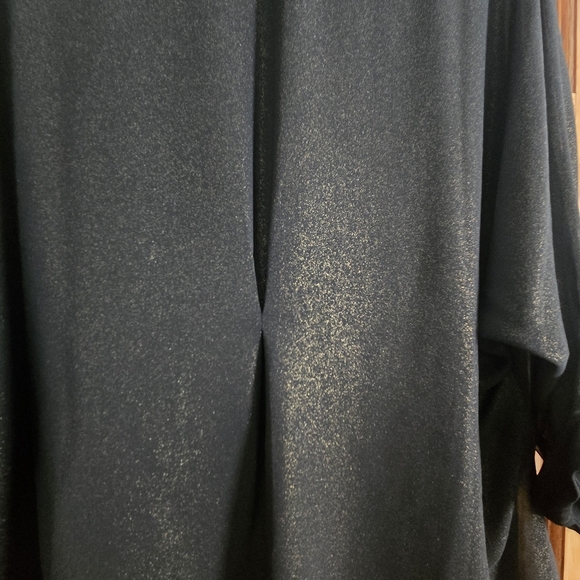 Size 1 Torrid Black/gold Sheer Button-Up Blouse - Picture 3 of 8